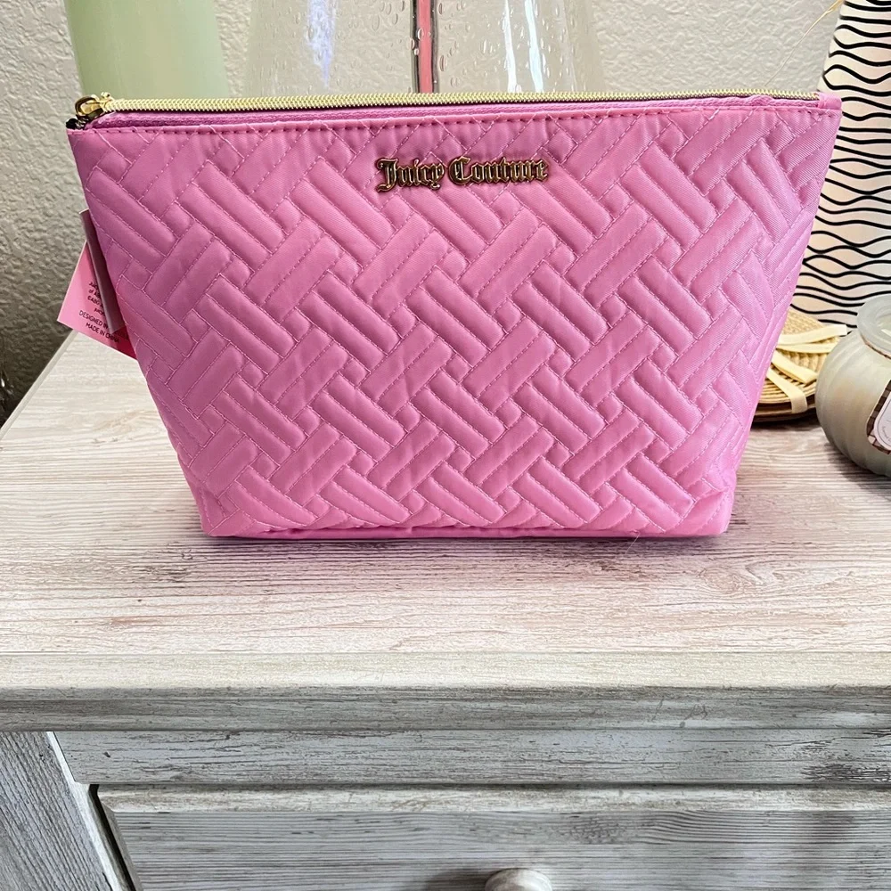 Quilted Juicy Couture Travel Makeup Bag